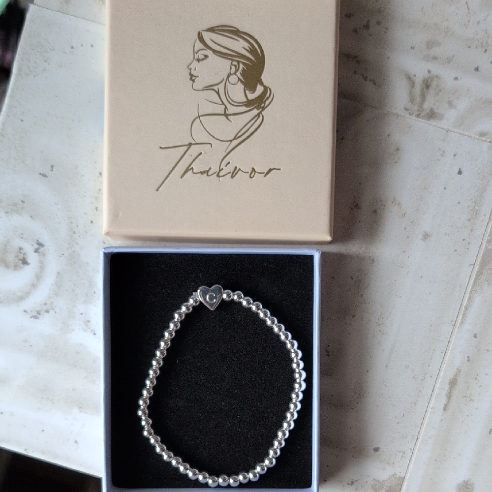 Silver Beaded Bracelet